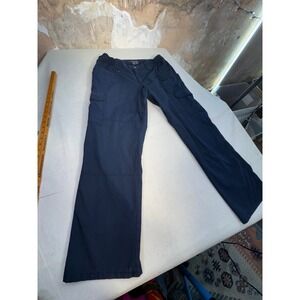 5.11 Tactical Navy Blue Ripstop Cargo Work Pants Women's Size 14 30 inch Inseam